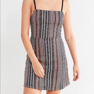 URBAN OUTFITTERS STRIPED SPAGHETTI STRAP DRESS